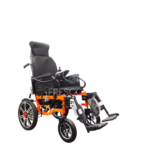 Fresco Recliner Heavy Duty Foldable Reclining Motorised Electric Wheelchair